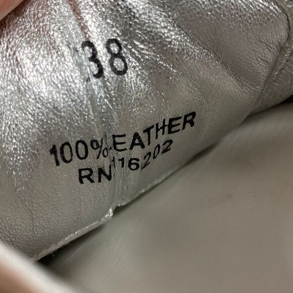 Zadig & Voltaire White Leather Multi Star Sneaker Size 38 - Picture 9 of 9